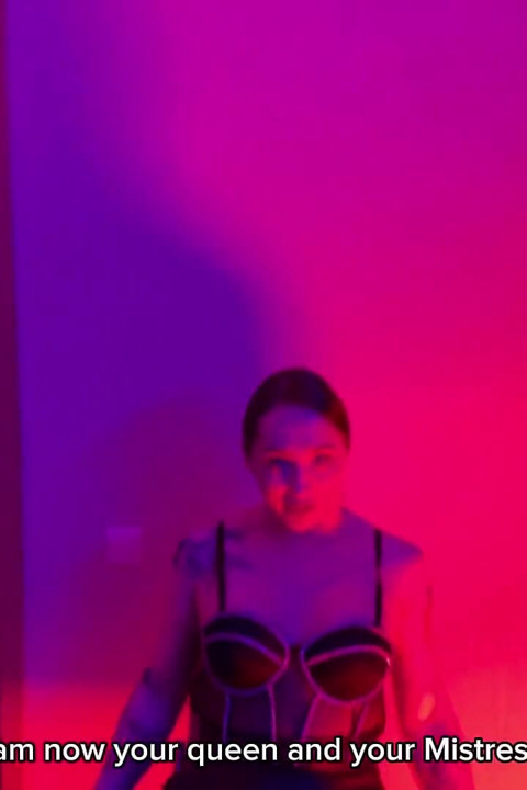 Slavic Trans Domme Humiliates a Slave