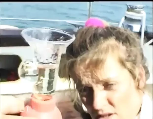 Sub girl lets her friend punish her on his boat