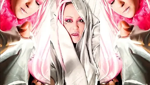 Goddess Lana dominates Bruci with seductive smooth silk