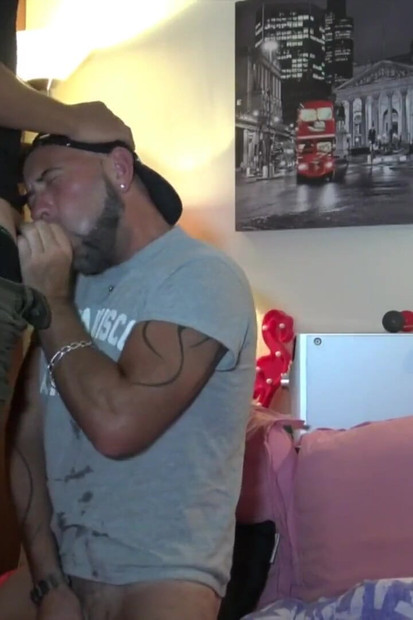 Fucked bareback and creampied by straight ebony boy