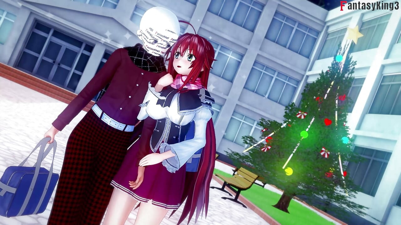 Rossweisse erwischte mich fast beim ficken mit Akeno - AUF DERER, DER NTR Madness Serie