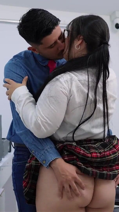 problematic student visits my punishment room once again and I must give her what she deserves... she ends up with cum in her mouth | Clip 1