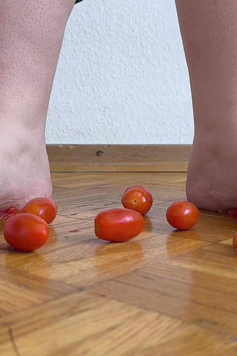 Huge Legs Vs. Cherry Tomatoes
