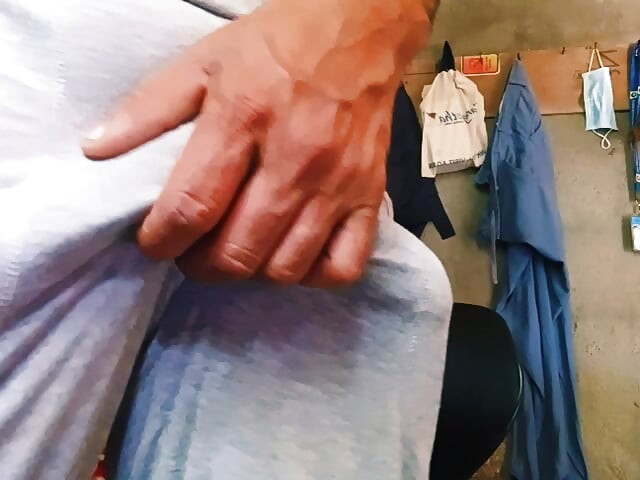 Asian Old man mastrubation big cock