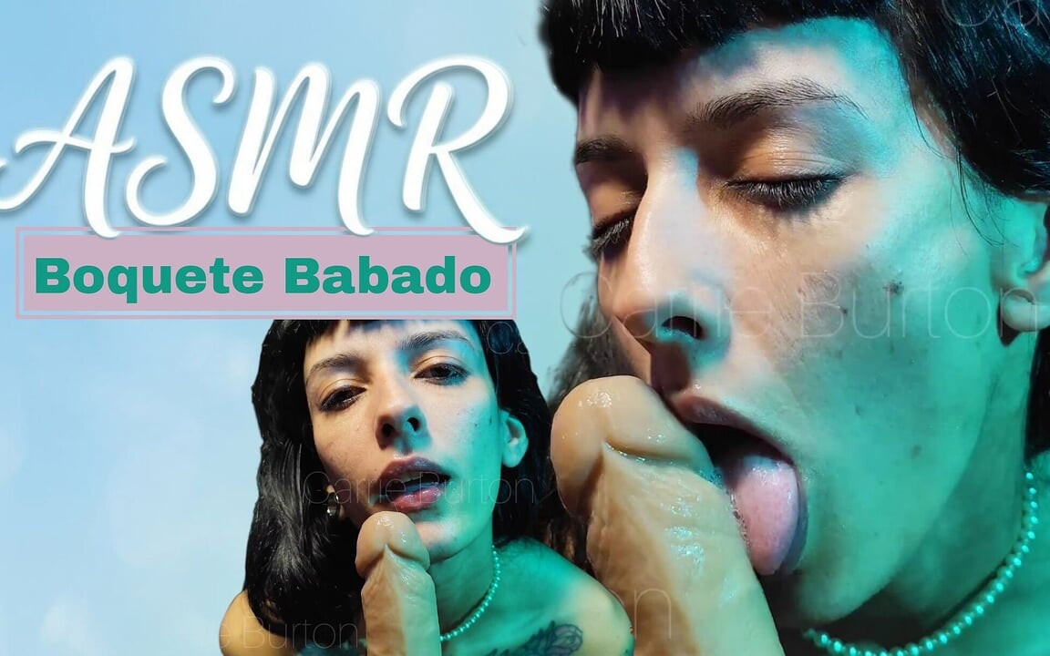 ASMR σιελόρροη πίπα με πολλή σάλια και βογκητά