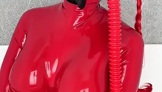 Roter schnüffel-dildo