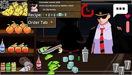 Seks hardcore dengan bartender seksi (Hazel si bartender)