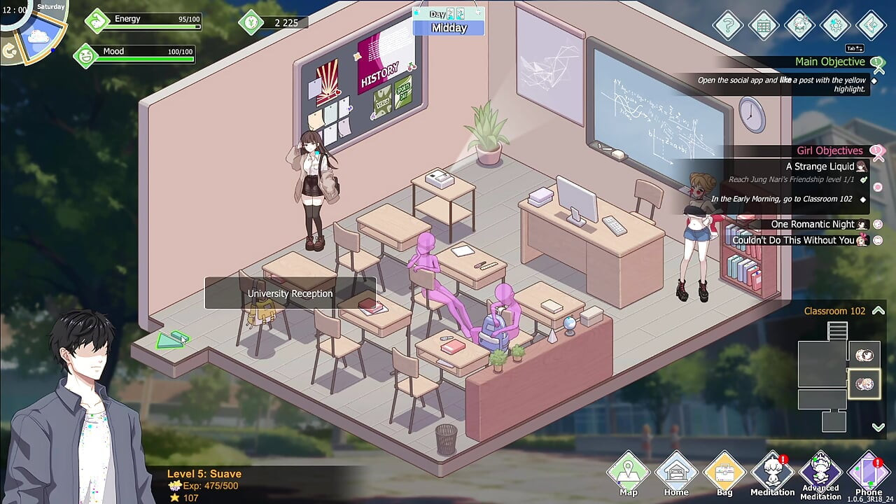 Happay student part 4! Was trying to fuck girls hard but this episide only grind