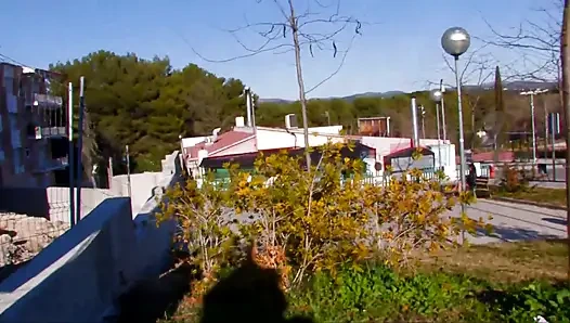 Young and sexy brunette picked up in a car by a man pays him back giving a good blowjob