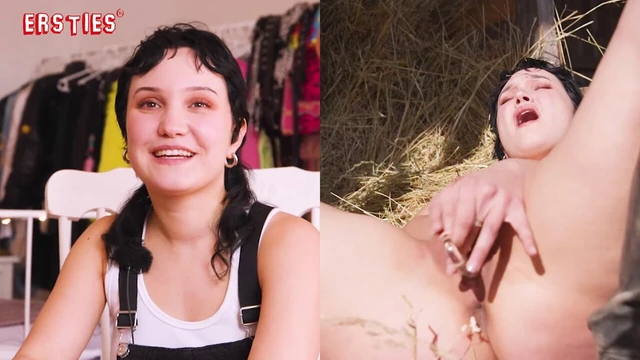Ersties - Hannah first becomes familiar, then hot - Lust in the hayloft