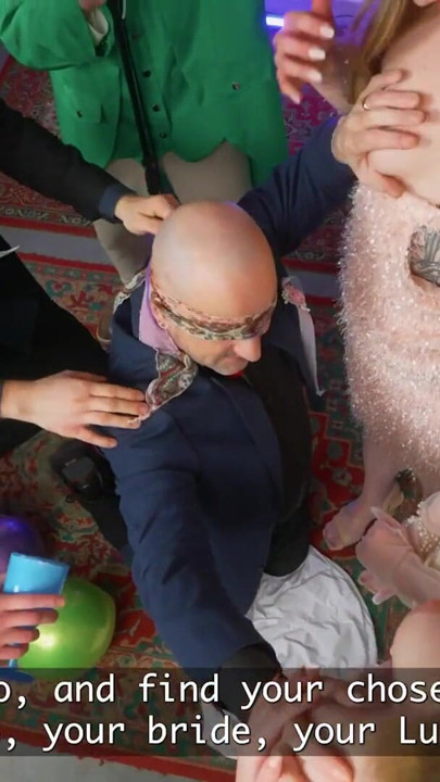 BRIDE4K. A Wedding Orgy with one Bride, her Husband, and two of his friends | Clip 1