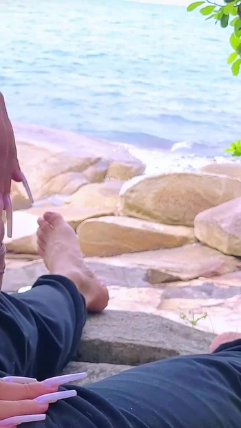 Epic moment from "Handjob surprise ejaculation on the beach"