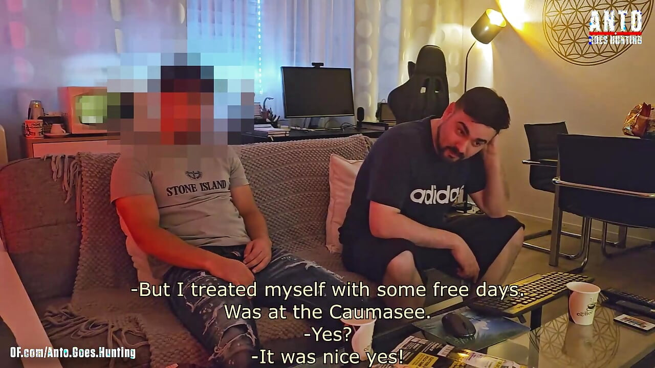 Big Dick Straight Turkish Buddy Get's More Comfortable - Mutual Jerk-off and Blowjob
