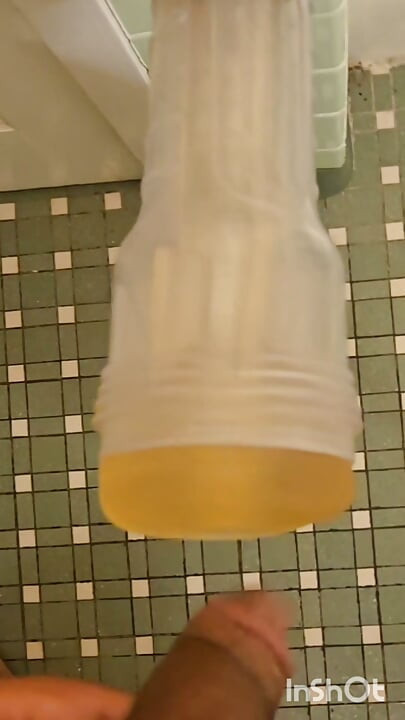 Edging and Deep Dicking a Clear Fleshlight