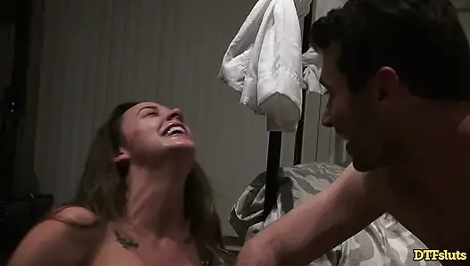 DTFsluts - Innocent facade crumbles as Chanel's inner slut emerges