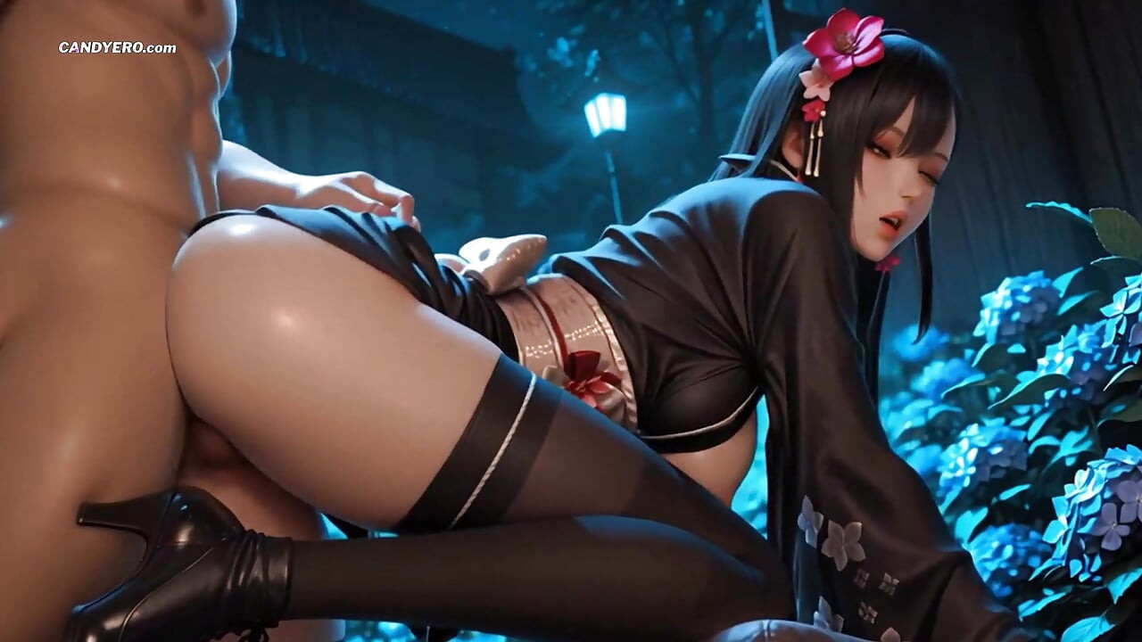 Yapay zekalı Tifa Lockhart'ın edebsiz Gardn'da son fantezi seksi