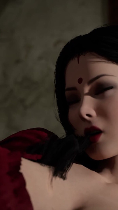 Indian Desi Stepmother Squirts and Fingers Herself Hard