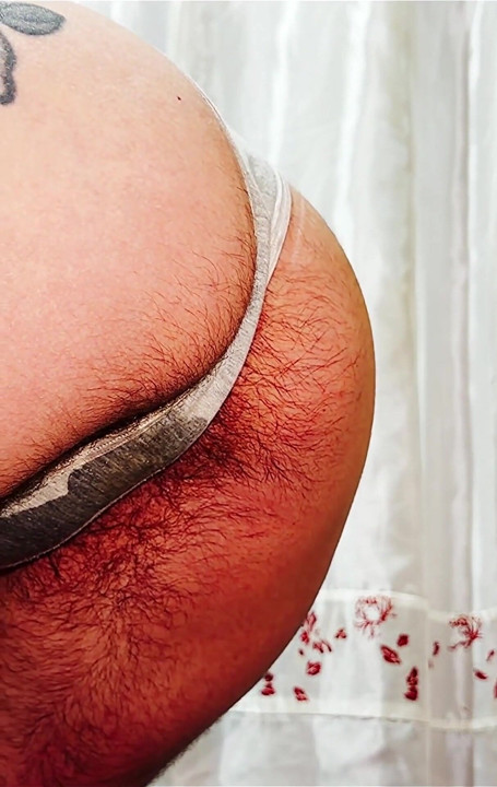 Peeing with My Thong on