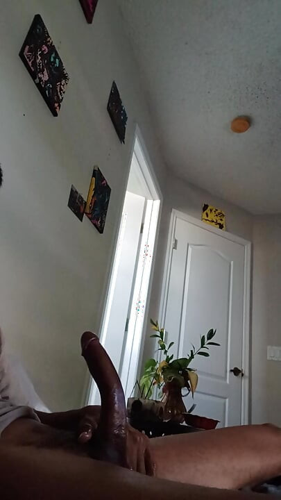 I looked out with a great angle for my big pretty dick..