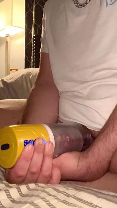 testing out my new toy cumshot