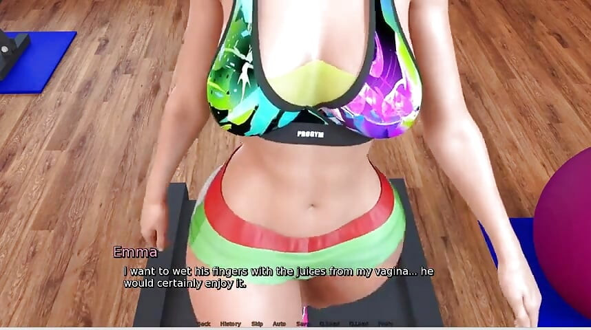 Laura Lustful Secret - Gameplay - Roleplay - Gym - Bouncing Ass Squat and Teasing Trainer