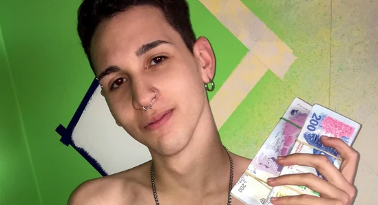 Joven latino twink trabajador chico efectivo mierda de extraño pov