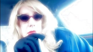 SMOKING VIRGINIA SLIMS 120 MENTHOLS IN MY RIDE