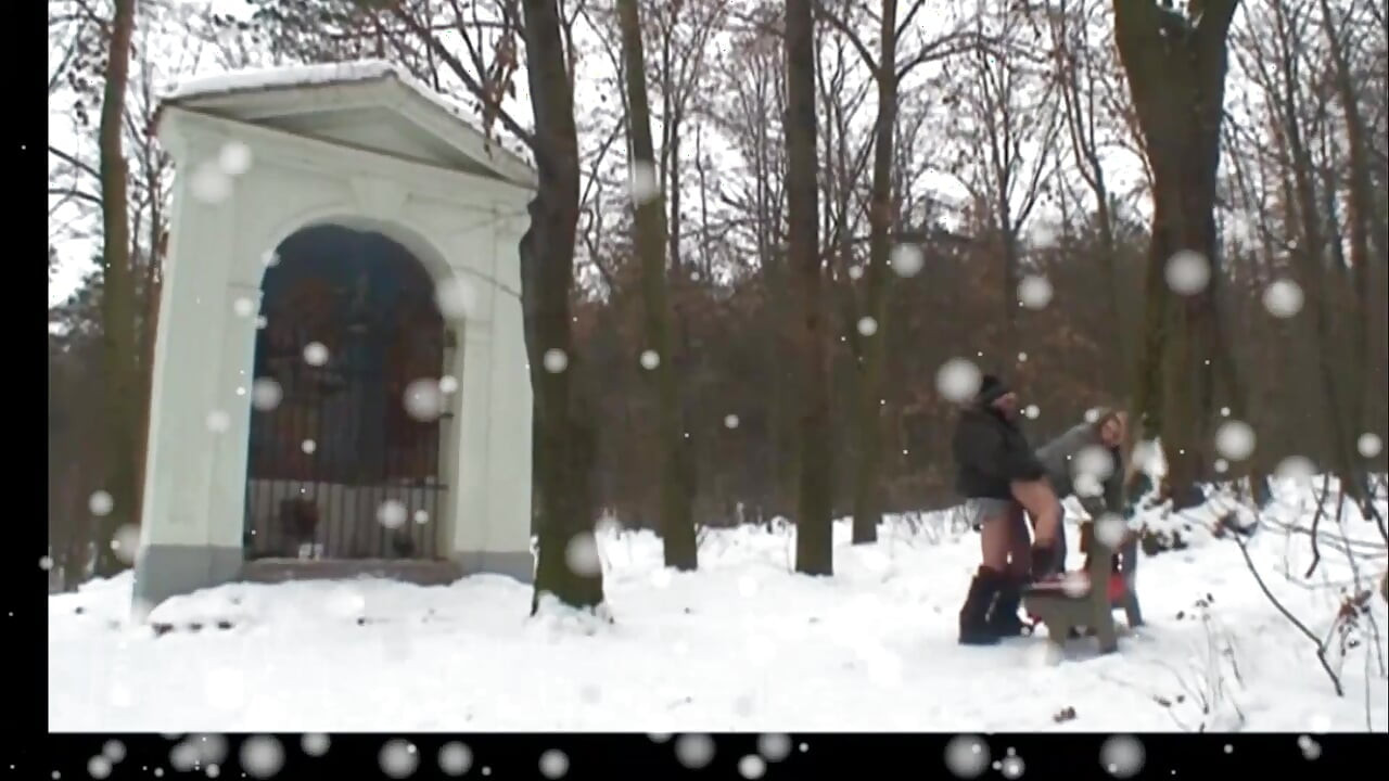 Velho fode uma milf ao ar livre e goza na boca de uma jovem