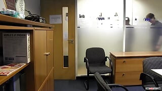 A Frustrated Theesome Fuck in the Office!