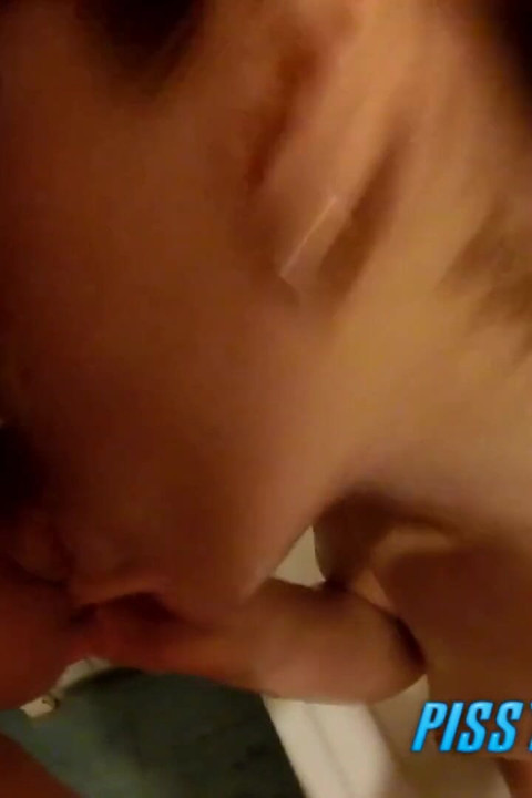 Sexy BBW pissing and sucking cock