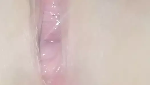 Close ups of wifes shaved pussy squirting onto my dick while having sex on the pinic table in public, cum on pussy!