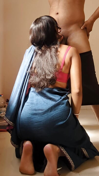 Desi Indian wife fucking hard in standing position with her husband's friend