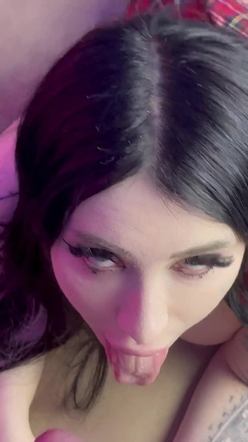 Stunning moment from "A young student fucked a fatal beauty with big tits"