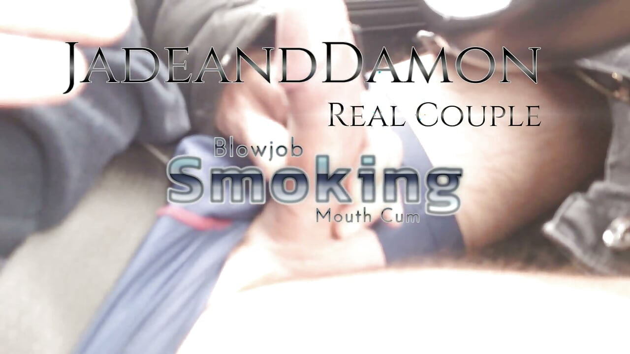 Car Smoking Blowjob Mouth Cum