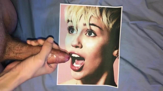 Miley Cyrus cum tribute 8