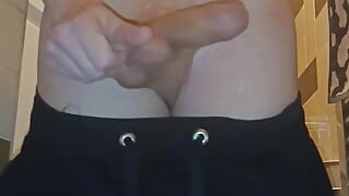 Masturbating in toilet
