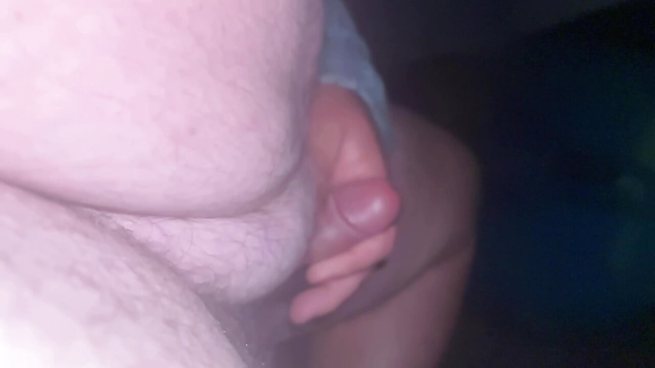 في الهواء الطلق ليلة الشرفة Cumshots