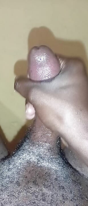Made my Big Black Cock Cum. I had love my self