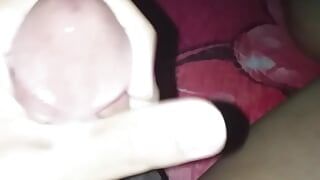 Chinese Boy wanking and double cumshots