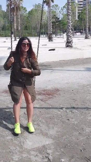 Must-share moment from "Public Walk of Hot Student ExpressiaGirl! Flashing Big Tits and Hairy Pussy!"