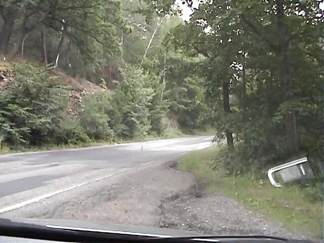 European teen picked up and fucked on the side of the road