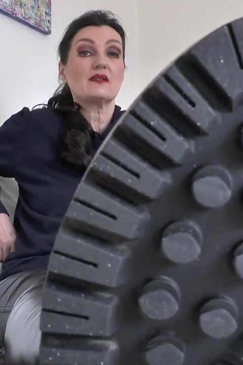Lick My Boot Street Soles with Your Tongue! Lady Victoria Valente