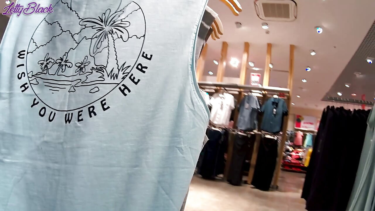 Fitting Room Sex with Clothing Store Consultant Ends Cum Swallow