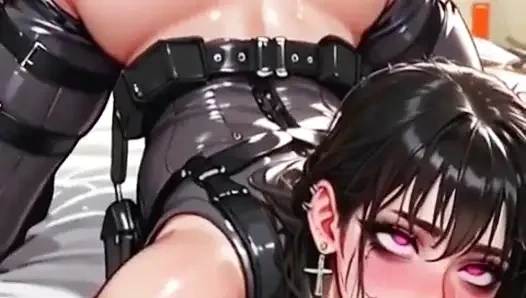 Sexy agent gets caught and fucked by security guard