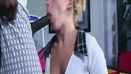 Mature Blonde MILF Takes BBC Deep in Play Tent