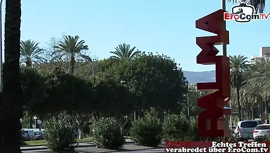 Deutsche Urlauberin abgeholt am Flughafen mallorca und gefickt