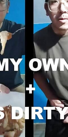 Aku telan spermaku sendirian sambil ngomong