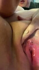 sticking 4 fingers in her pussy