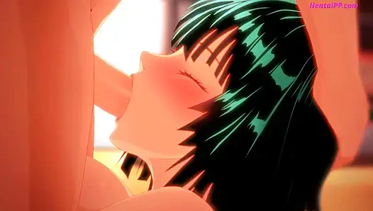 Fubuki'nin sıkı amcığı her santimini sikiyor - ve daha fazlası için yalvarıyor - çizgi film parodi