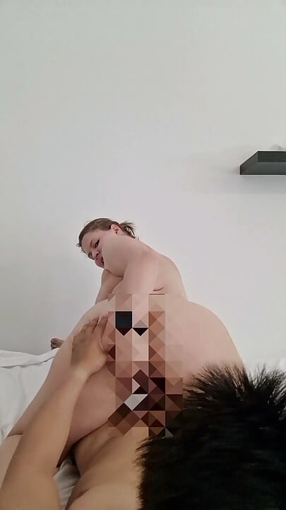 BBW Omgekeerde Cowgirl POV - Rijweergave Met Grote Reet